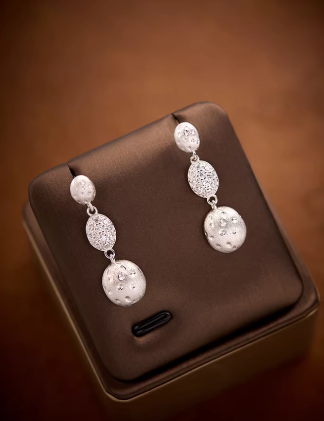 Geometric Grace Drop Earrings