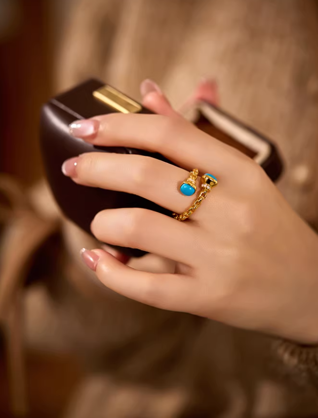 Turquoise Vintage Artisan Ring