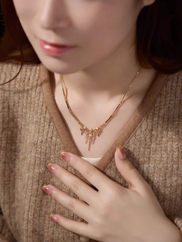 Retro Luxe Minimal Necklace