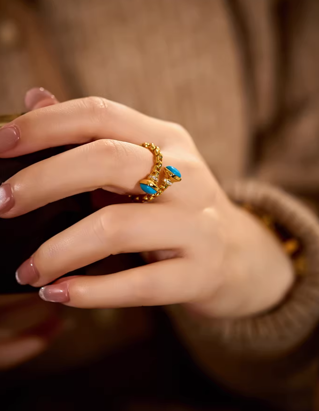 Turquoise Vintage Artisan Ring