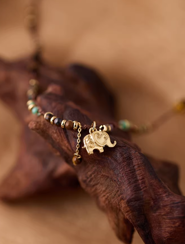 Tiger Eye Ethnic Fusion Necklace