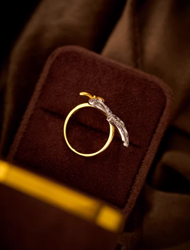 Silver Butterfly Whisper Ring