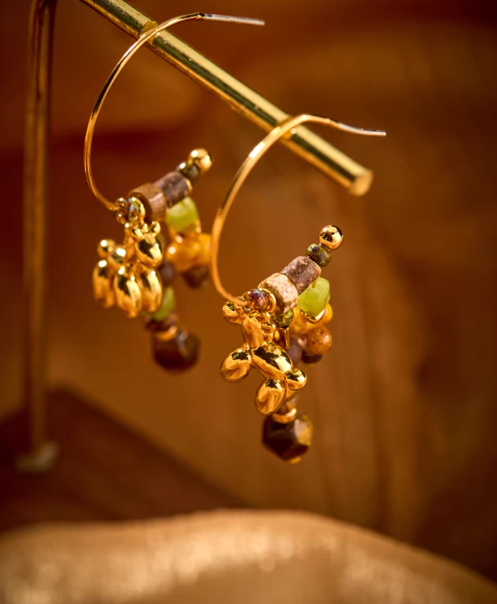 Bohemian Stone Heritage Earrings