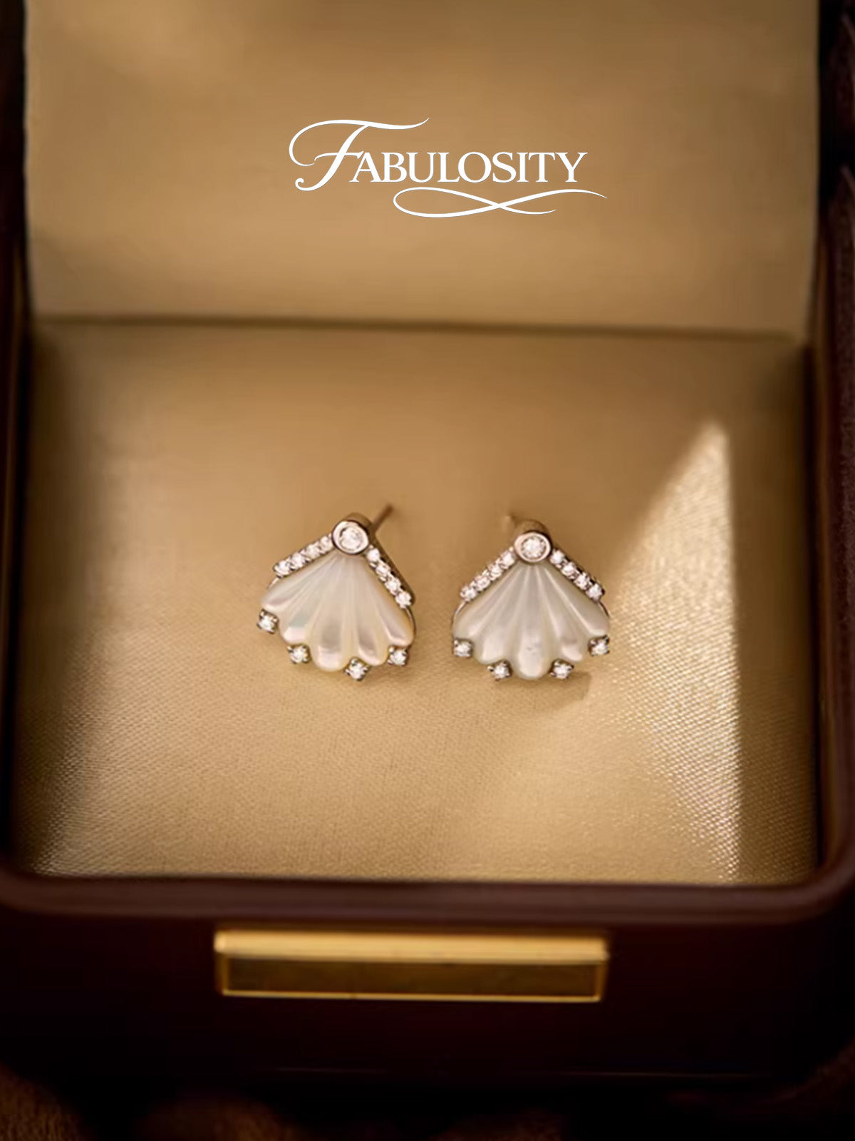 Ocean Shell Petite Stud Earrings